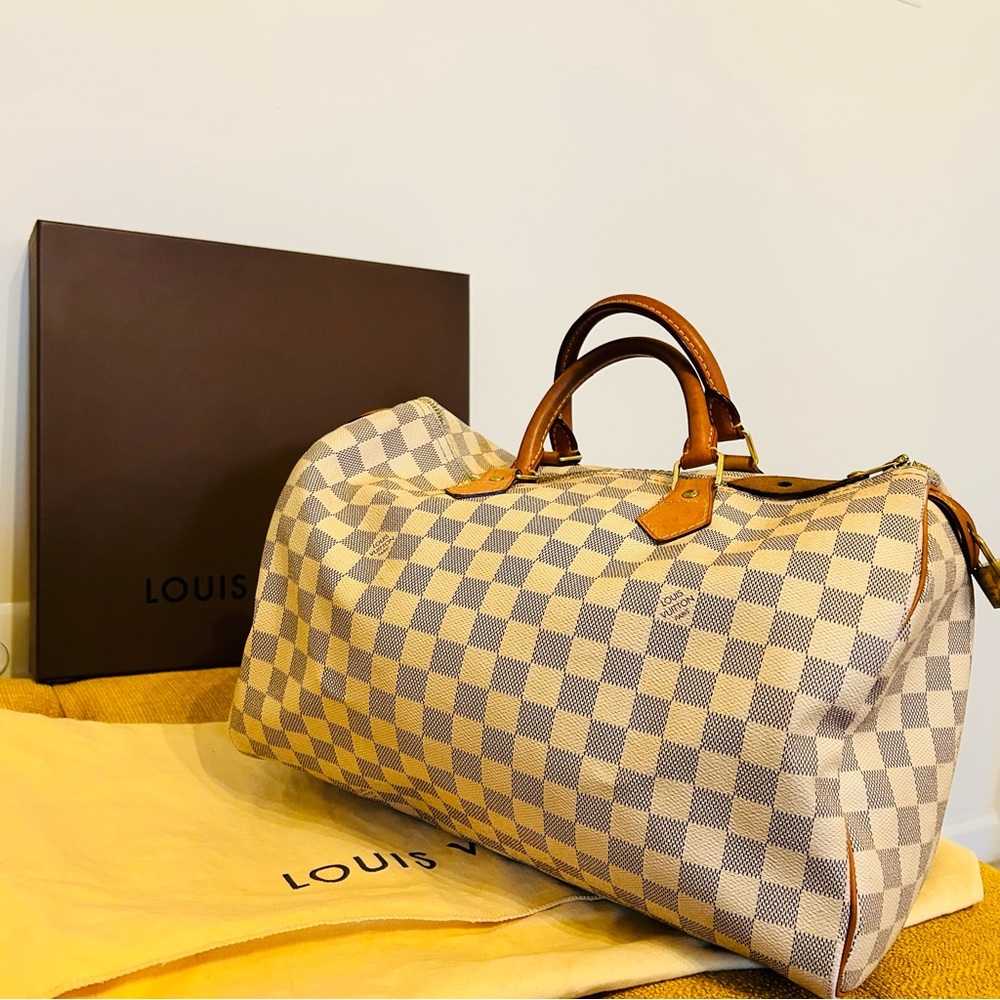 Louis Vuitton Speedy 35 Damier Azur